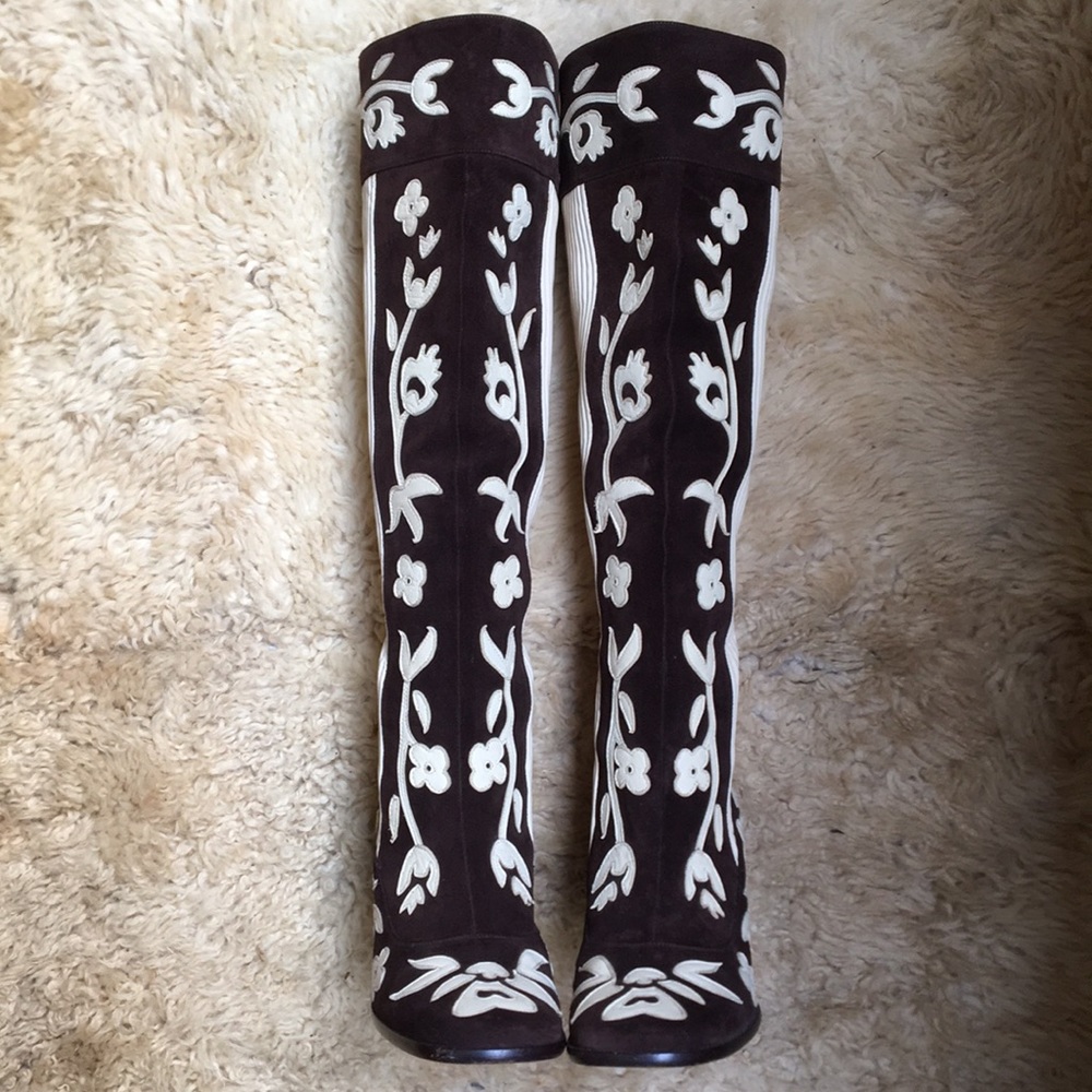 BOHO Dolce & Gabbana Brown Suede boots.
